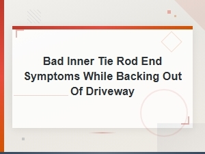 Considering the Category, It Should Also Hint at Repair or Replacement Solutions.